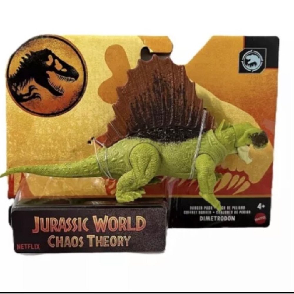 Jurassic World Chaos Theory Danger Pack Dimetrodon 7.5" Long Dinosaur Figure